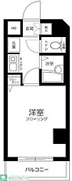 プレール荻窪 5階1Kの間取り