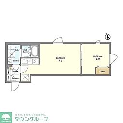 ネオアーバンレジデンス方南町 2階1LDKの間取り