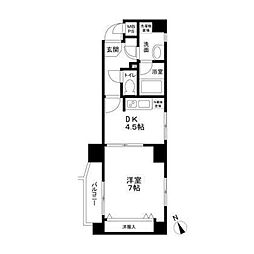 レジデンス練馬北町 3階1DKの間取り