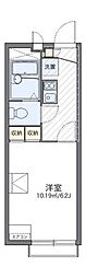レオパレス世田谷 1階1Kの間取り
