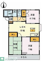 寿荘（コトブキソウ） 1階3LDKの間取り