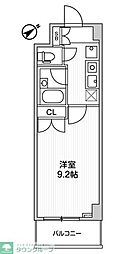 アパートメンツ練馬北町 6階1Kの間取り