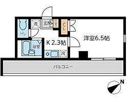 ラクラス杉並方南町 1Kの間取図画像