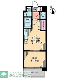 GAGA 1DKの間取図画像