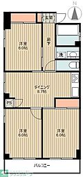 マンションオノ 3LDKの間取図画像