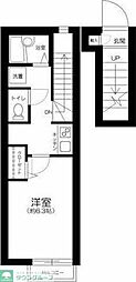 RESIDENCEQ'one 1Kの間取図画像