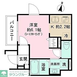 felice 1Kの間取図画像