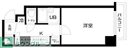 クレアシオン新中野 1Kの間取図画像