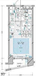 ダイナシティ高円寺 ワンルームの間取図画像