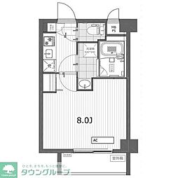カテリーナ梅ヶ丘 1Kの間取図画像