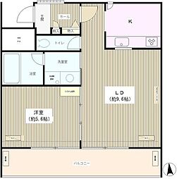 渓山館 1LDKの間取図画像
