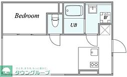 trias236 1Kの間取図画像