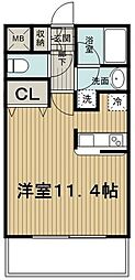 サンクレール高井戸 ワンルームの間取図画像