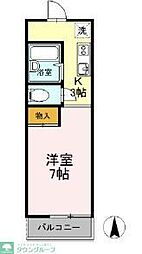 フォレスト4 1Kの間取図画像