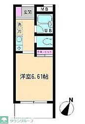 アーク・ナカノ 1Kの間取図画像