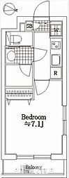 ソアブールM西落合 1Kの間取図画像