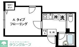 ソル・レヴェンテ高円寺1 1Kの間取図画像
