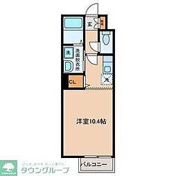 シャテランジュ光が丘2 ワンルームの間取図画像