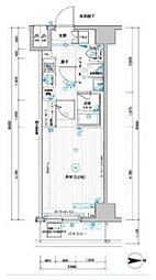 メインステージ武蔵関駅前2 1Kの間取図画像