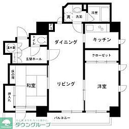 タワーズ10 2LDKの間取図画像