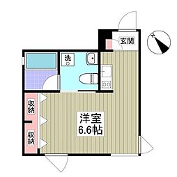 FARE中野6 ワンルームの間取図画像