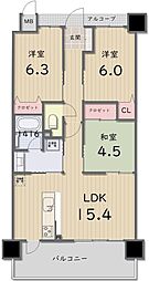 アルファステイツ西町 3LDKの間取り