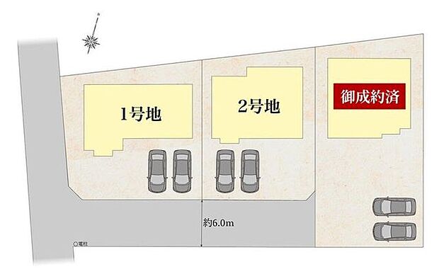 車通りの少ない前面道路に面しており、日当たりも良好で明るい住環境が魅力。駐車スペースも2台以上を確保。教育施設まで徒歩15分圏内とお子さまも安心して過ごせる環境が整っています。