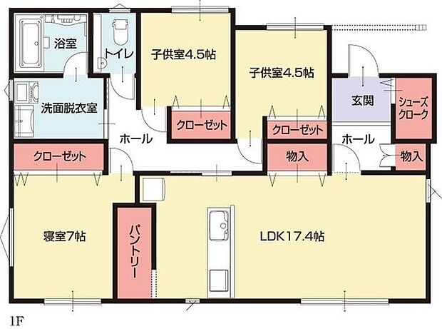 H棟間取り