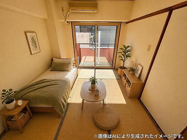 和室（2）　子どもの成長に合わせて使える、遊びと学びのバランスが取れた居心地の良い子ども部屋。イメージ家具配置済み画像になります。眺望が良く、陽当たり良好で、風通りが気持ちが良いです。
