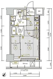 JR総武本線 新小岩駅 徒歩3分の賃貸マンション 10階2Kの間取り