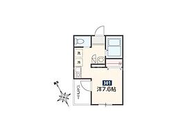 ゴールデンハウス平井 ワンルームの間取図画像