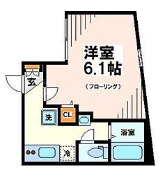 京成押上線 青砥駅 徒歩7分の賃貸マンション 3階1Kの間取り