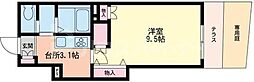 フロンティアコート 1Kの間取図画像