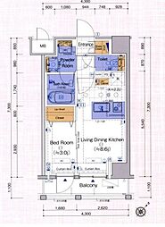 間取図画像 1LDK