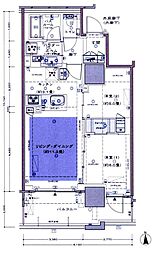 品川イーストシティタワー 2LDKの間取図画像