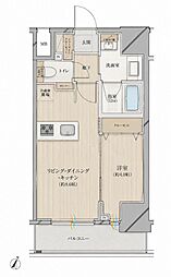 シティインデックス神田 1LDKの間取図画像