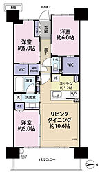 シティハウス平井ブリーズレジデンス 3LDKの間取図画像