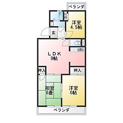 ファミーユM 3LDKの間取図画像