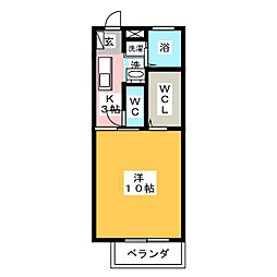 間取図画像 1K