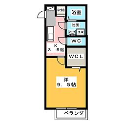 間取図画像 1K