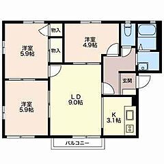 物件の間取り