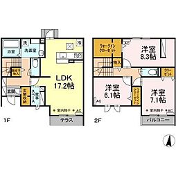 ピューアメゾン 1階3LDKの間取り