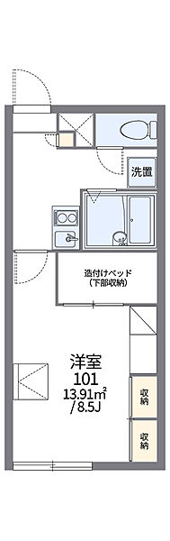 サンフラワー ｜北海道河東郡音更町木野大通東3丁目(賃貸アパート1K・1階・23.18㎡)の写真 その2