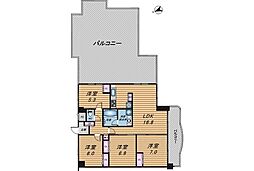 ライオンズマンション三原第2 4LDKの間取図画像