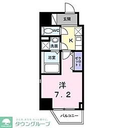 久里浜5丁目マンション 904 9階1Kの間取り