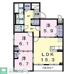 間取図画像 3LDK