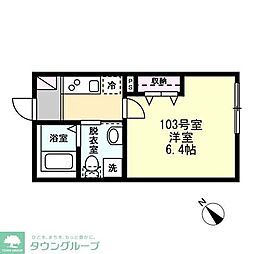 間取図画像 1K