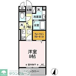 レスポワール　ゼクス 3階1Kの間取り