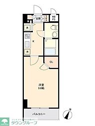 アルカサーノ新杉田 1Kの間取図画像
