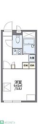 レオパレス長左衛門2 1Kの間取図画像
